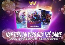 Thẻ game – Phương thức thanh toán mới dành cho thành viên W88
