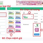 Hướng dẫn mua thẻ game w88 và vn88 tự động auto 24/7 bằng MOMO và VCB