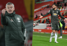 Fernandes hặng hực vì bị thay ra ghế dự bị khi trận đấu chỉ còn 1 phút