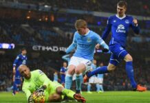Kết quả tứ kết FA Cup: Man City nhọc nhằn thắng Everton trên sân khách