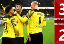 Haaland tỏa sáng Dortmund giành trọn ba điểm trước Hoffenheim