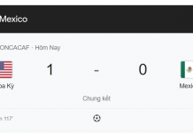 Nhà vô địch Concacaf Golden Cup gọi tên đội tuyển Mỹ