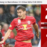 Barcalona thất bại trước RB Salzburg trong trận giao hữu.