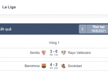 Barcelona và Sevilla có những chiến thắng dễ trong ngày đầy ra quân