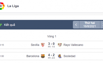 Barcelona và Sevilla có những chiến thắng dễ trong ngày đầy ra quân