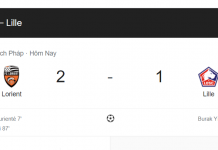 Đương kim vô địch Lille bất ngờ thua trước Lorient ở giải League 1
