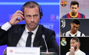 UEFA cấm Real, Barca, Juventus tham dự Cúp C1 trong vòng 2 năm